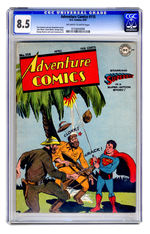 ADVENTURE COMICS #115 APRIL 1947 CGC 8.5 OFF-WHITE TO WHITE PAGES.