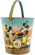 MICKEY & MINNIE MOUSE & DONALD DUCK CAR REPAIR SAND PAIL.