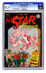 ALL STARR COMICS #30 AUGUST SEPTEMBER 1940 CGC 8.5 OFF-WHITE TO WHITE PAGES.