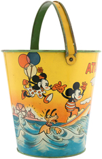 MICKEY & MINNIE MOUSE RARE "ATLANTIC CITY" SAND PAIL.