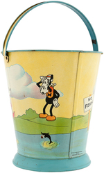 MICKEY MOUSE & FRIENDS "NO FISHING" SAND PAIL.