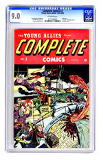 COMPLETE COMICS #2 WINTER 1944-1945 CGC 9.0 OFF-WHITE PAGES.