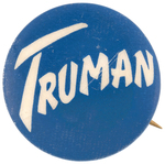 SCARCE STYLIZED SCRIPT "TRUMAN" NAME BUTTON.