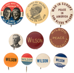 GROUP OF 12 WILSON BUTTONS INCLUDING JUGATE AND DIMINUTIVE PORTRAIT CELLO.