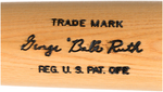 BABE RUTH MODEL LOUISVILLE SLUGGER & CLAIRE RUTH SIGNATURE.