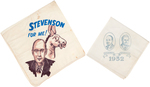 STEVENSON BANDANAS INCLUDING 1952 JUGATE WITH SPARKMAN.