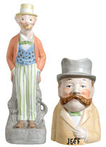 MUTT & JEFF FIGURAL BATH SALTS CONTAINER & MUG.