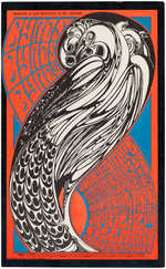 BILL GRAHAM CONCERT POSTER AND POSTCARD BG-57 FEATURING THE BYRDS.