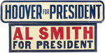 C.1928 HOOVER AND SMITH CAMPAIGN LICENSE PLATE ATTACHMENTS.