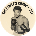 MUHAMMAD ALI "THE PEOPLE'S CHAMP" & "EQUAL EMPLOYMENT OPPORTUNITY EMPLOYER" BUTTON PAIR.