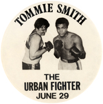 MUHAMMAD ALI VS. TOMMIE SMITH BUTTON PAIR.