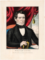 "WILLIAM R. KING VICE PRESIDENT OF THE UNITED STATES" PRINT BY CURRIER.