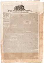 "THE LIBERATOR" ANTI-SLAVERY NEWSPAPER VOL. VII NO. 9 FROM 1837.