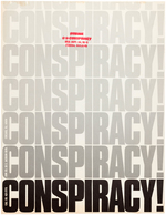 BOLD CHICAGO 7 "CONSPIRACY!" POSTER ISSUED IN CHICAGO WITH STAMPED EVENT DATE.