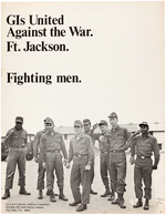 "THE FIGHT FOR FREEDOM IS AT HOME" AND "FT. JACKSON" ANTI-VIETNAM WAR POSTERS.