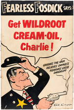 "LI'L ABNER" FEARLESS FOSDICK WILDROOT CREAM-OIL STORE ADVERTISING STANDEE.