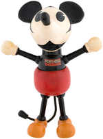 "MICKEY MOUSE" LARGE WOOD/COMPOSITION FIGURE BY CAMEO DOLL CO.