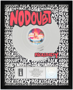NO DOUBT "ROCK STEADY" RIAA PLATINUM RECORD AWARD DISPLAY.
