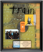 "TRAIN" DEBUT ALBUM RIAA GOLD RECORD AWARD DISPLAY.