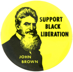 FOUR INDEPENDENT SOCIALIST CLUB BUTTONS INCLUDING TUBMAN, MALCOLM X, DOUGLASS & BROWN.