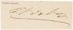 SOCIALIST LEADER AND FIVE TIME PRESIDENTIAL CANDIDATE EUGENE V. DEBS CUT SIGNATURE.