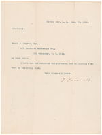 ROOSEVELT LETTER DATED 1898 FROM OYSTER BAY SIGNED "T. ROOSEVELT."