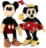 MICKEY & MINNIE MOUSE HIGH QUALITY FRENCH DOLL PAIR.