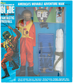 THE ADVENTURES OF GI JOE AIR ADVENTURER - FANTASTIC FREEFALL" BOXED OUTFIT/ACCESSORY SET.