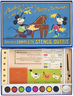 "MICKEY'S AND MINNIE'S MERRY MOMENTS" BOXED STENCIL OUTFIT.