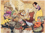 "SNOW WHITE AND THE SEVEN DWARFS" COLORING SET & PUZZLES BOXED PAIR.