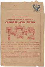 "CAMPBELL-KID TOWN" 1933 PREMIUM.