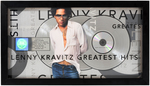 LENNY KRAVITZ "GREATEST HITS" RIAA DOUBLE-PLATINUM RECORD AWARD DISPLAY.