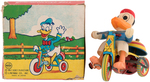 DONALD DUCK LINE MAR BOXED WIND-UP TRICYCLE (VARIETY).