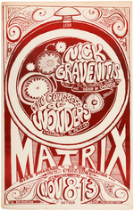 NICK GRAVENITES 1966 MATRIX CONCERT POSTER.