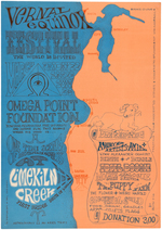 "VERNAL EQUINOX FESTIVAL" 1968 CONCERT POSTER.