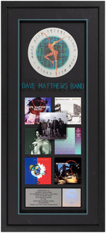 DAVE MATTHEWS BAND FRAMED RIAA SALES AWARD DISPLAY.