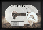 CREED "MY OWN PRISON" RIAA 5X-PLATINUM RECORD AWARD DISPLAY.