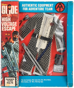 "GI JOE ADVENTURE TEAM HIGH VOLTAGE ESCAPE, UNDERCOVER AGENT, DESERT EXPLORER."