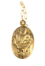 HAPPY HOOLIGAN EARLY TWO-SIDED HIGH RELIEF PENDANT.