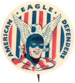 THE EAGLE 1941 RARE COMIC BOOK CLUB MEMBERSHIP BUTTON.