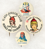 FLASH GORDON & BUCK ROGERS 1930s BUTTON LOT.