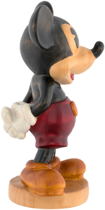 "MICKEY MOUSE" LARGE WOODEN CARVING.