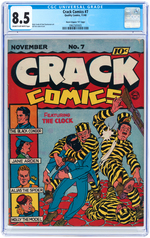 "CRACK COMICS" #7 NOVEMBER 1940 CGC 8.5 VF+ CRIPPEN (D COPY).