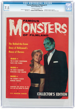 "FAMOUS MONSTERS OF FILMLAND" #1 FEBRUARY 1958 CGC 7.5 VF-.