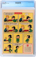 "FOUR COLOR" #878 "PEANUTS" FEBRUARY 1958 CGC 7.5 VF -.