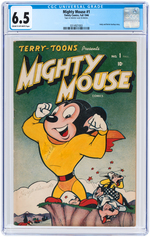 "MIGHTY MOUSE" #1 FALL 1946 CGC 6.5 FINE+.