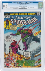 "AMAZING SPIDER-MAN" #122 JULY 1973 CGC 8.5 VF+ (DEATH OF GREEN GOBLIN).