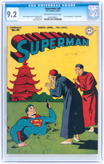 "SUPERMAN" #45 MARCH-APRIL 1947 CGC 9.2 NM-.