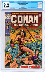 "CONAN THE BARBARIAN" #1 OCTOBER 1970 CGC 9.2 NM- (FIRST CONAN).