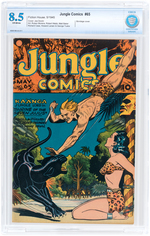 "JUNGLE COMICS" #65 MAY 1945 CBCS 8.5 VF+.